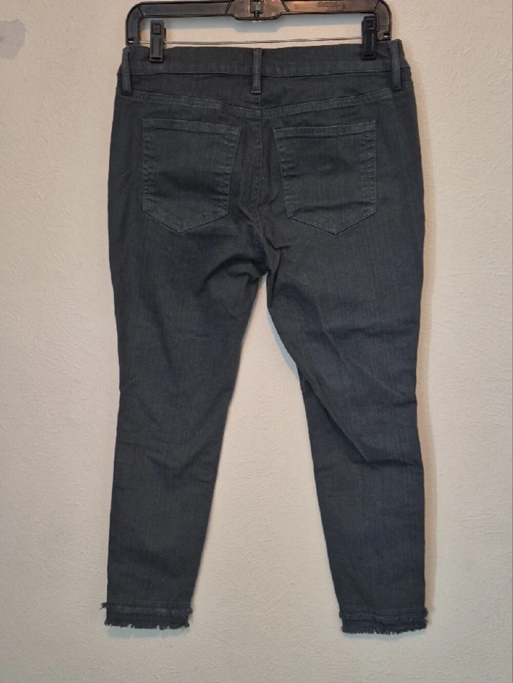 LOFT Charcoal Gray Denim Skinny Jeans